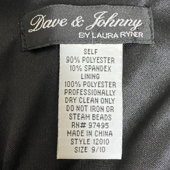 Vintage Dave Johnny Womens Velvet Maxi Dress Size 9/10 Whimsigoth Beaded Formal - Picture 8 of 12